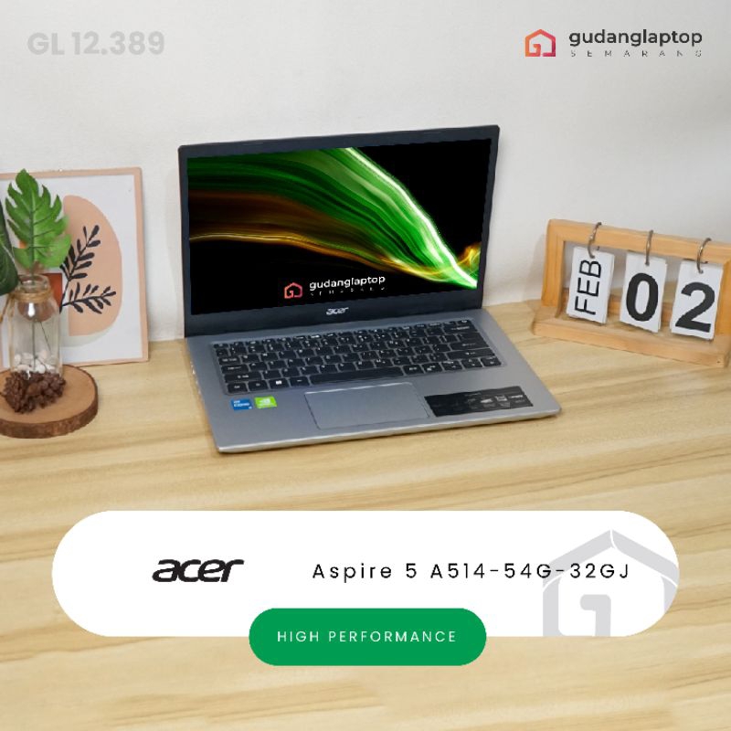 ACER Aspire 5 A514 - 54G - 32GJ Intel Core i3-1115G4 8/512, Nvidia Geforce MX350, 14 inch HD Bezeles