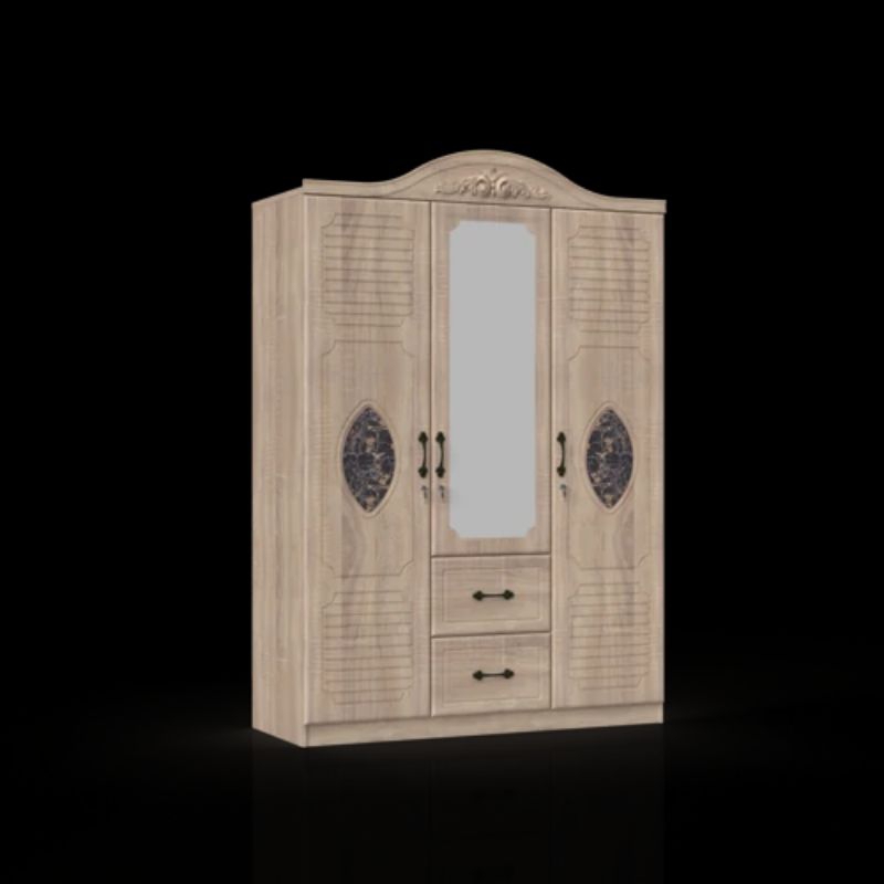 Olympic Silver WRTM Lemari Pakaian 3 Pintu Chester