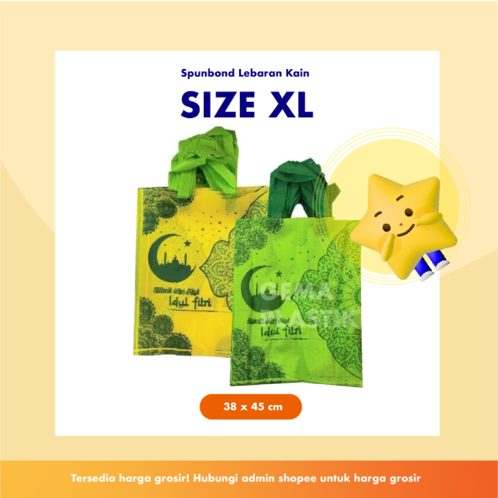 

Tas Kain Lebaran Size XL (HARGA EARLY BIRD) | Spunbond Lebaran , Tas Sembako, Tas Parcel Lebaran Idul Fitri , Tas Bingkisan