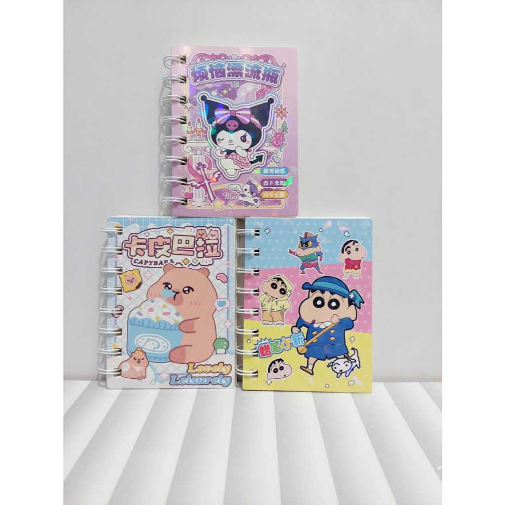 

Notebook A7 Capybara Shinchan Sanrio Buku Mini Karakter