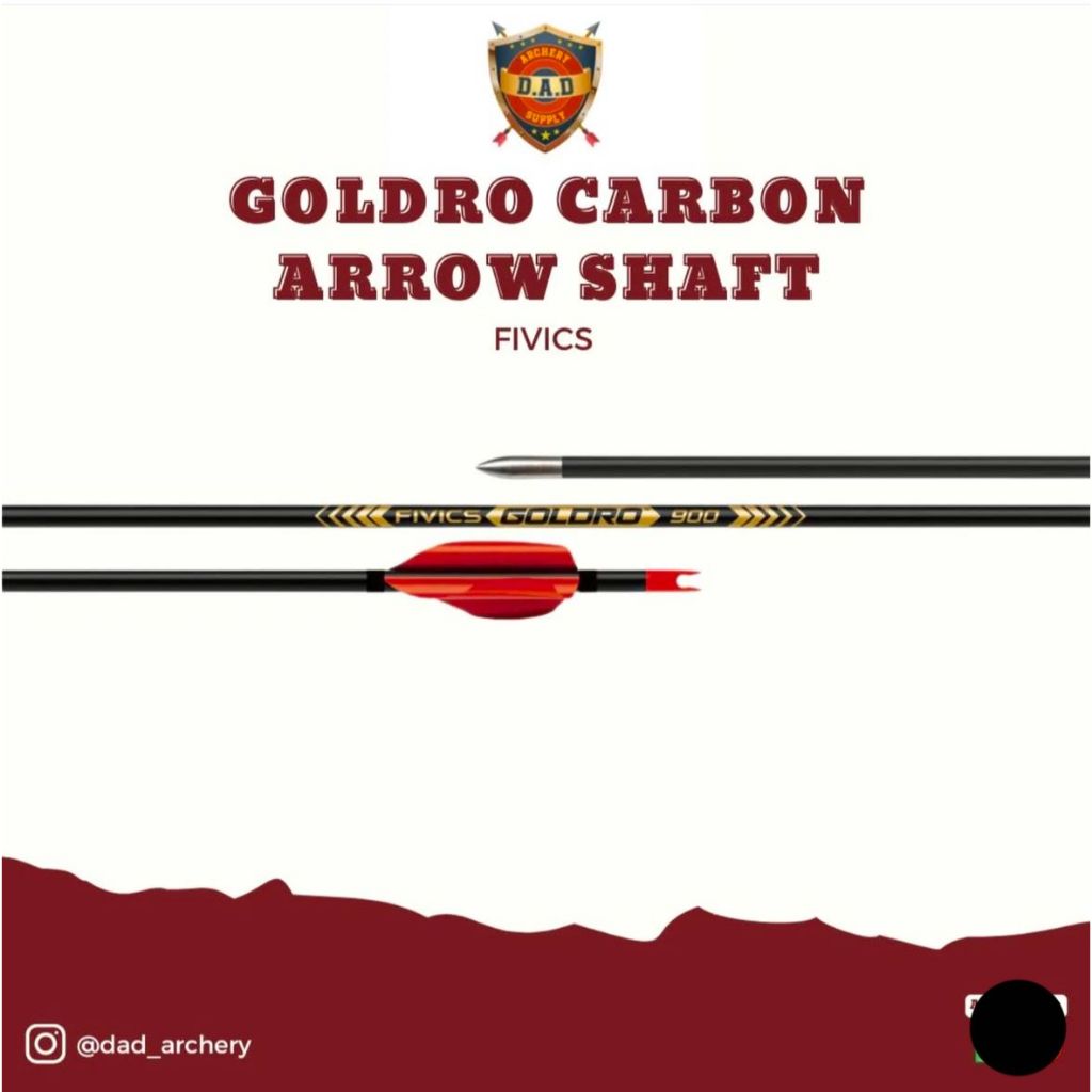 FIVICS GOLDRO ARROW CARBON - SHAFT ONLY (JUAL SHAFT NYA SAJA)