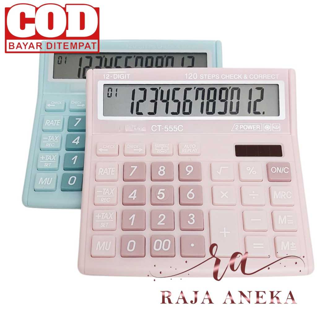 

Calculator Kalkulator Murah tipe SDC 555 C 555C Warna Menarik 12 Digit CT