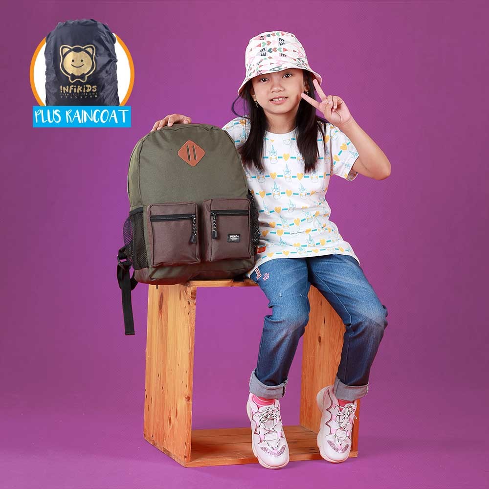 Tas Ransel Anak Tas Backpack Sekolah Anak Army Premium Quality Original Infikids