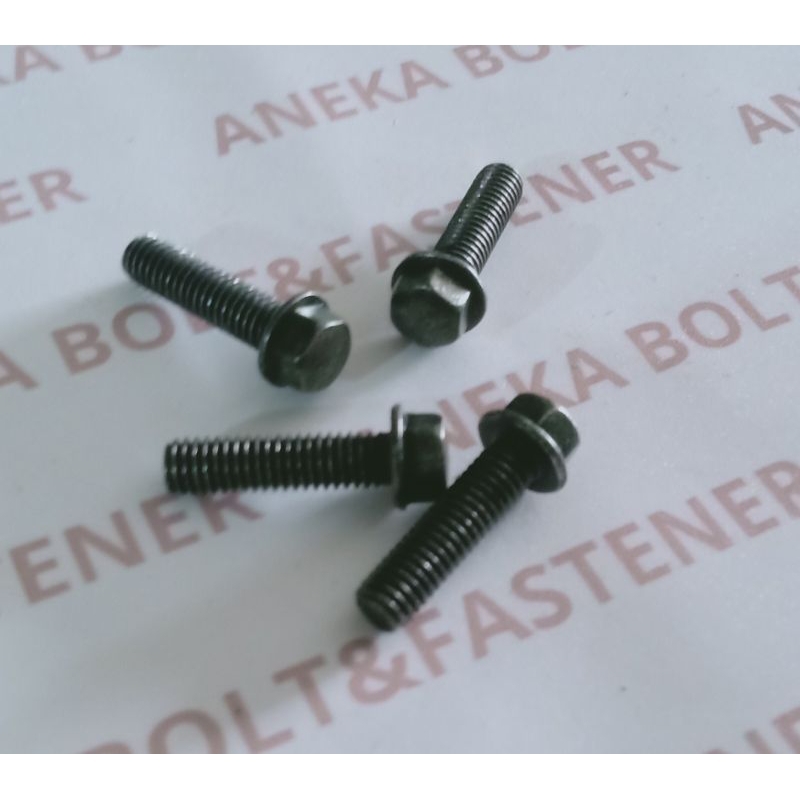 Baut Blok 6x22 Kunci 8 Hitam Original / Baut Topi Buat 8 Panjang 2cm Hitam Original