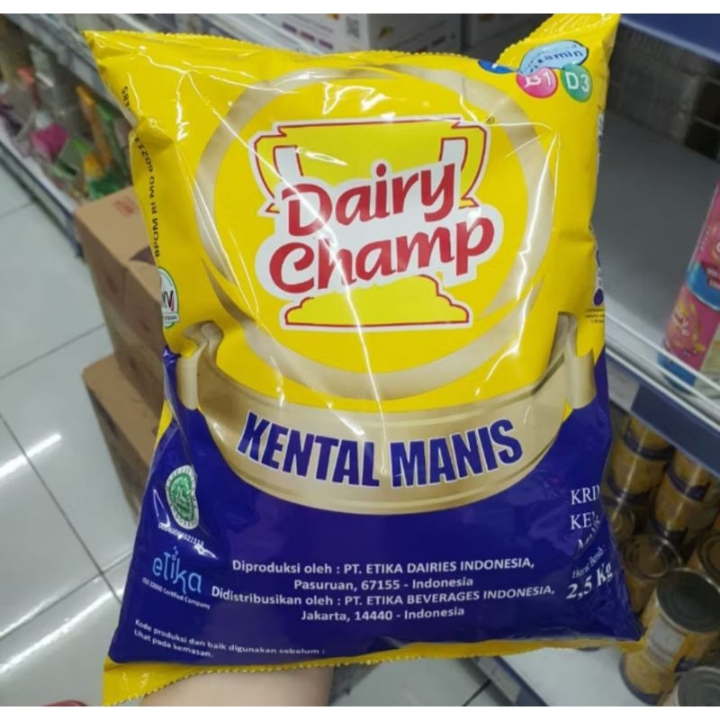 

Dairy champ susu kental manis 2,5 kg dus