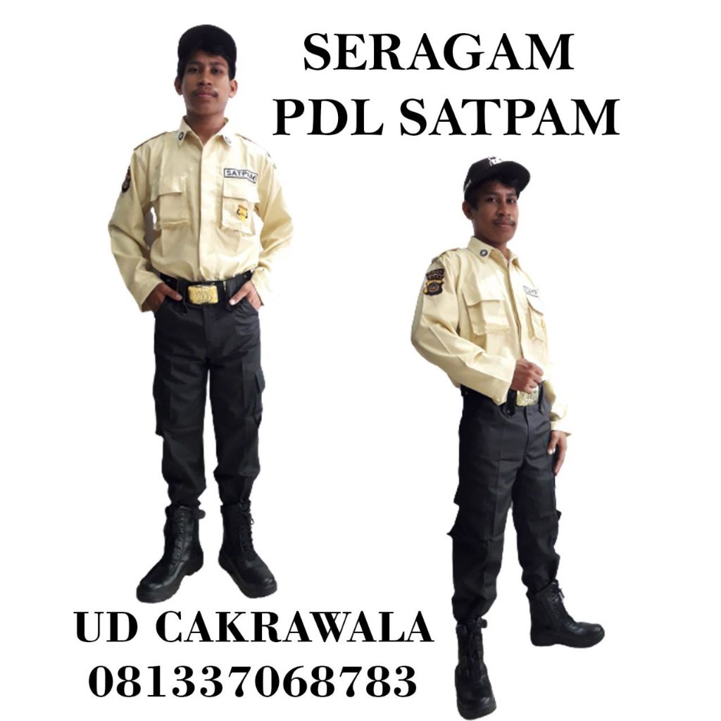 SERAGAM PDL SATPAM TERBARU/PDL SATPAM CREAM 2023/UNIFORM SECURITY