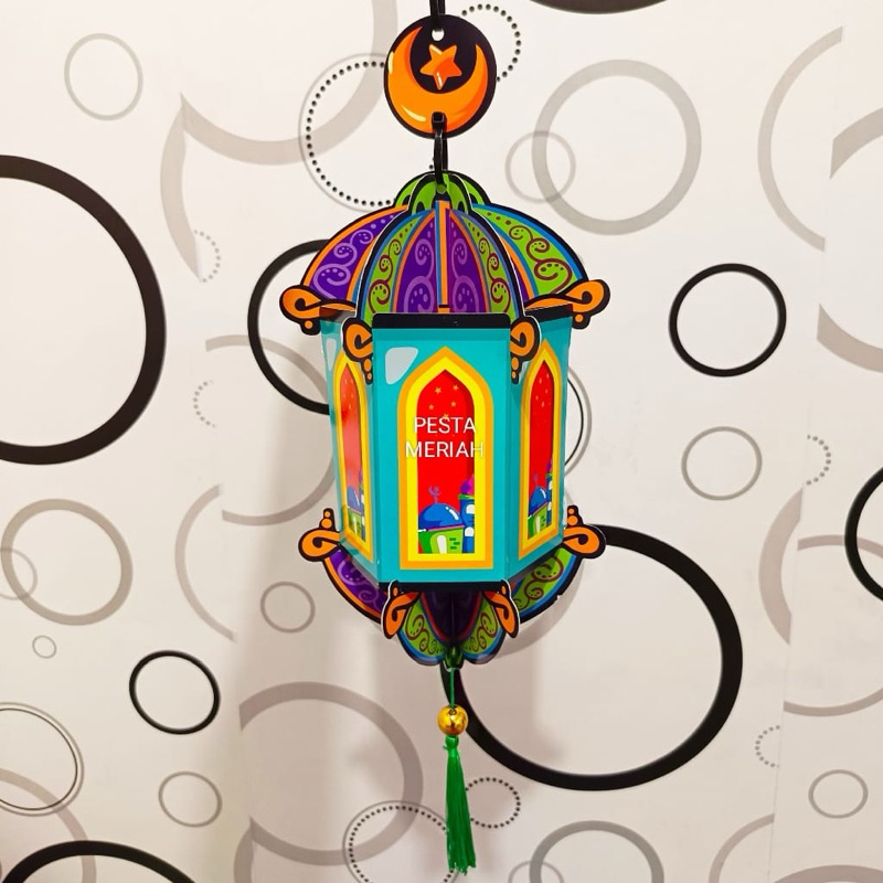 Latopia_ Lampion Idul Fitri / Lampion Ramadan Karem/ Lampion Lebaran/ Hiasan Gantung Idul Fitri /