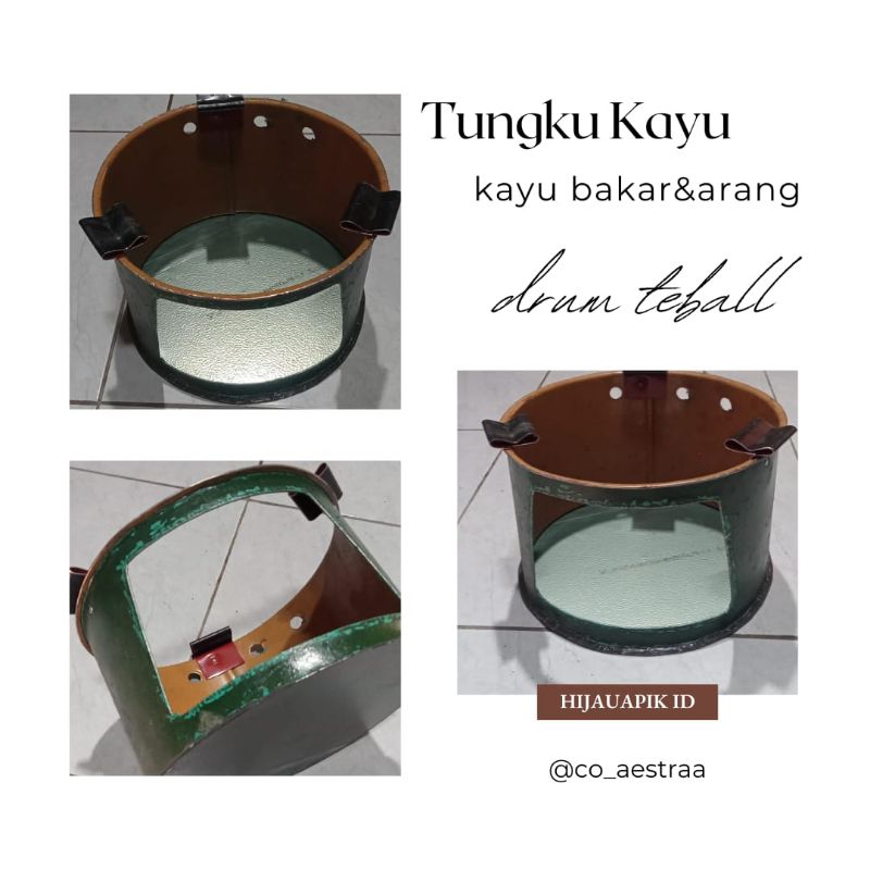 Tungku Kayu Bahan Drum/Tungku Arang/Tungku Masak/Tungku Tradisional