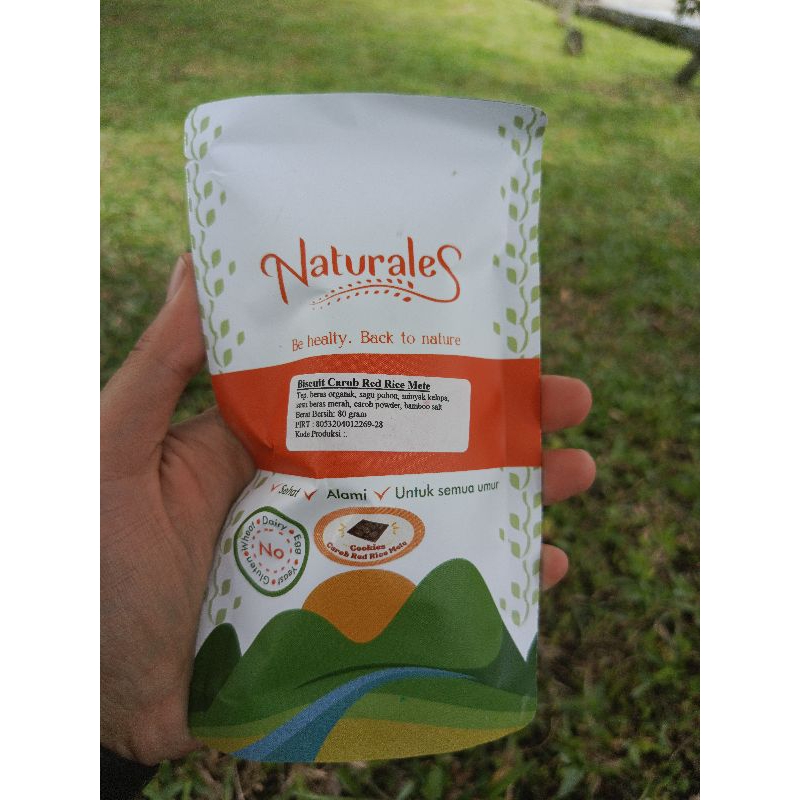 

wiw Biscuit Carob Red Rice Mete Organik Non Fenol Naturales