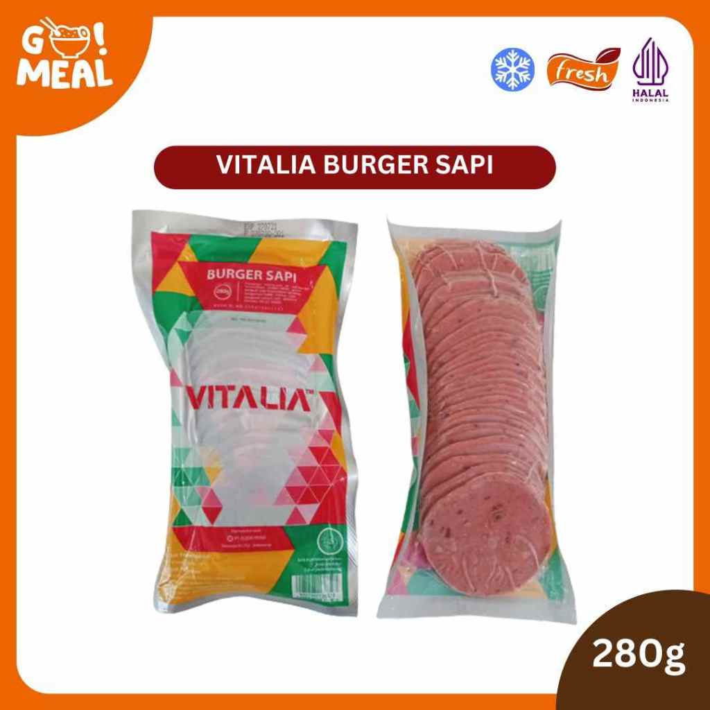 

Vitalia Burger Sapi/ Berat 280 gram