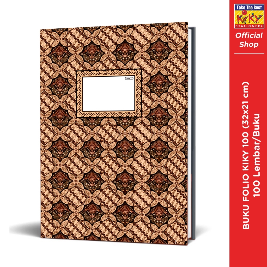 

Buku KIKY Folio 100 Lembar / ± 32x21 cm Hard Cover Motif Batik (1 PCS)