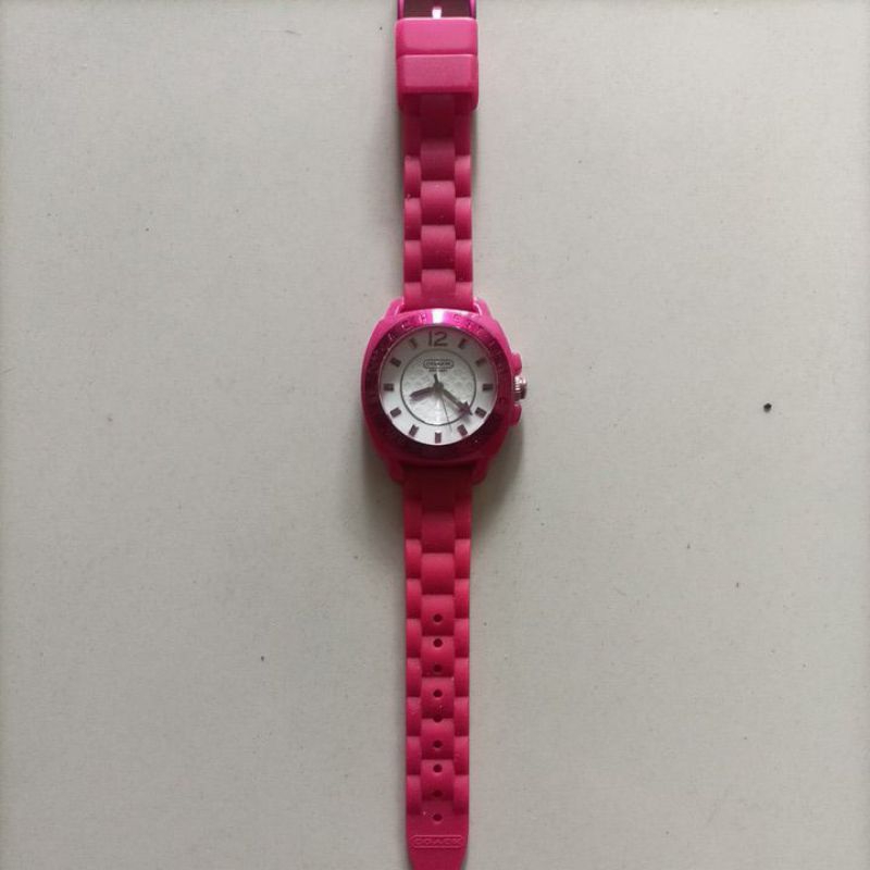 jam tangan coach pink