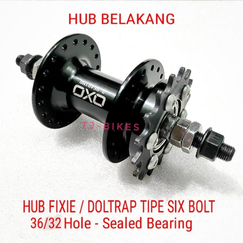 Hub Fixie Belakang Model Six Sealed Bearing