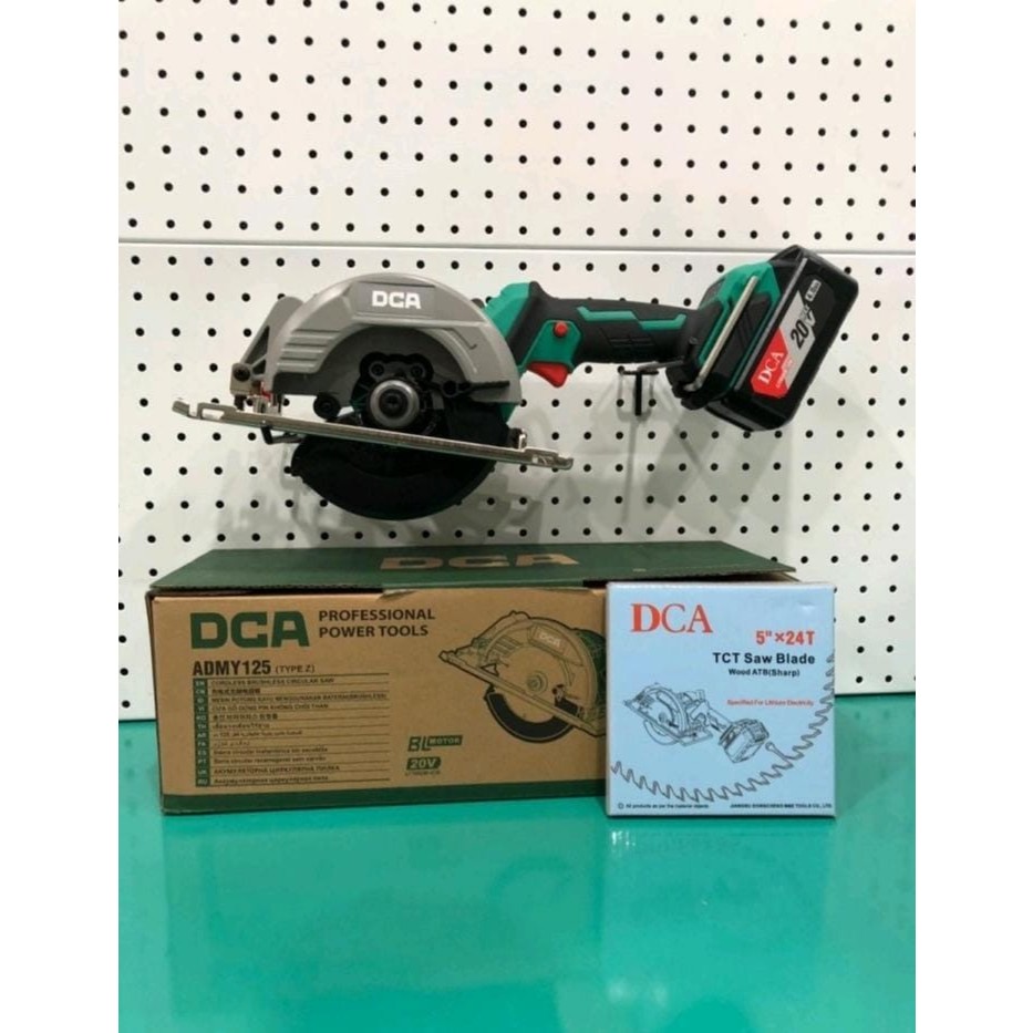 DCA ADMY125  CORDLESS BRUSHLESS CIRCULAR SAW fullset