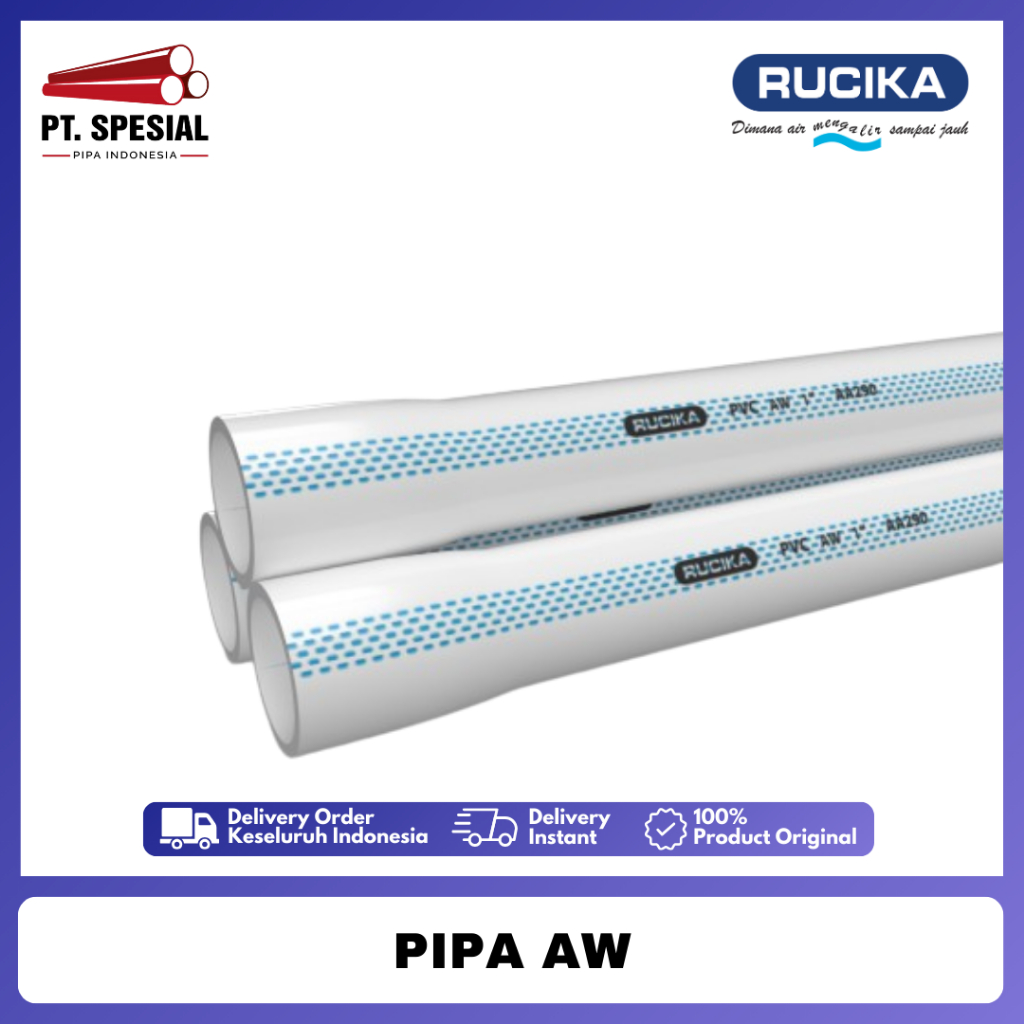 Pipa PVC AW Standard Rucika 3/4" Pipa PVC Rucika - SP01
