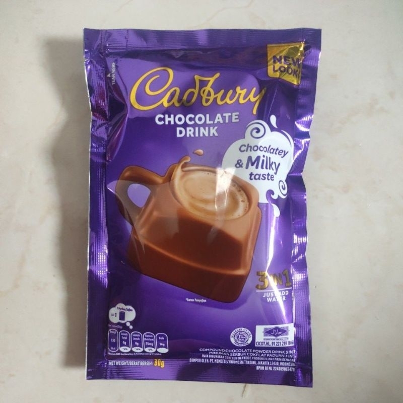 

Cadbury Hot Chocolate Sachet drink 3in1 just add a water Ukuran 30gr 1 pcs