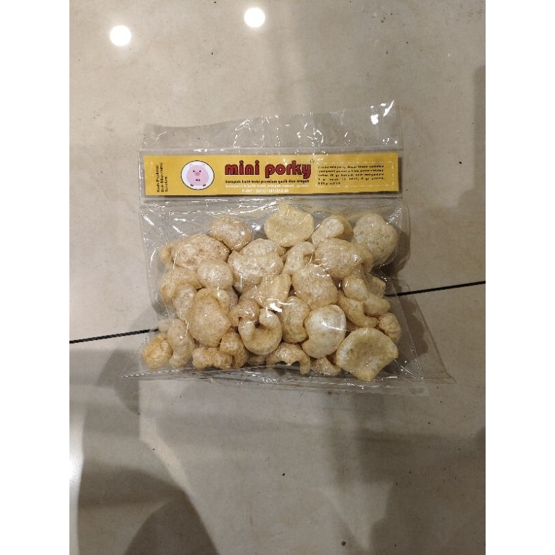 

mini porky original 55gr kerupuk kulit babi premium