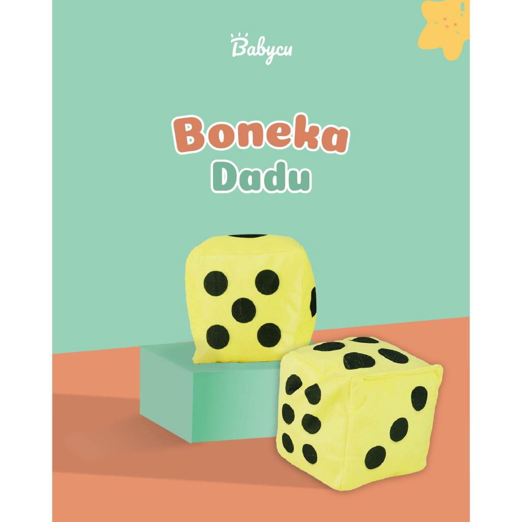 Babycu - Bantal Boneka Dadu Jumbo 15x15cm Empuk