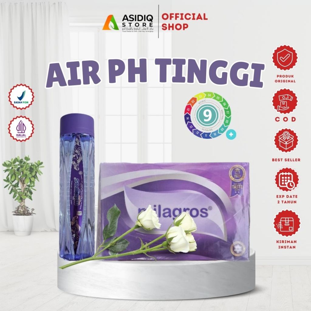 

Air Kesehatan - Water Alkali PH Tinggi Air Mineral 612 ml