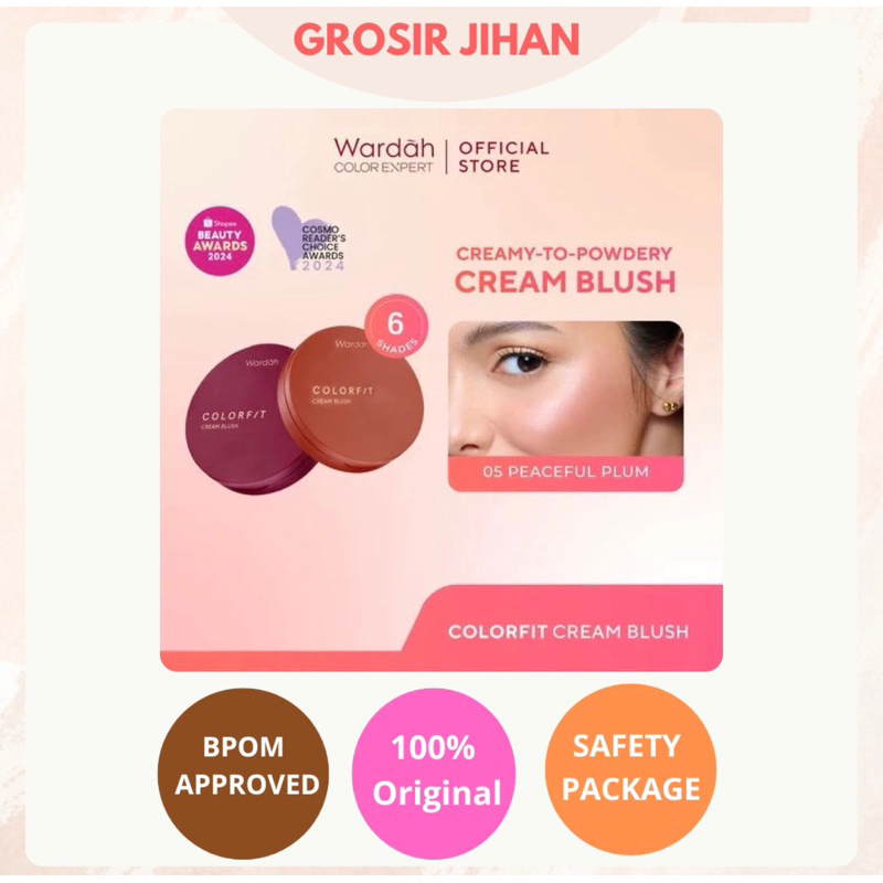 Wardah Colorfit Cream Blush / Blush On