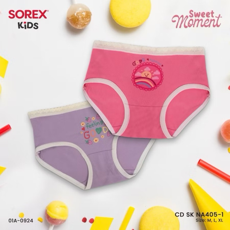 SOREX KIDS GIRL 405/CELANA DALAM ANAK SOREX (3pcs)