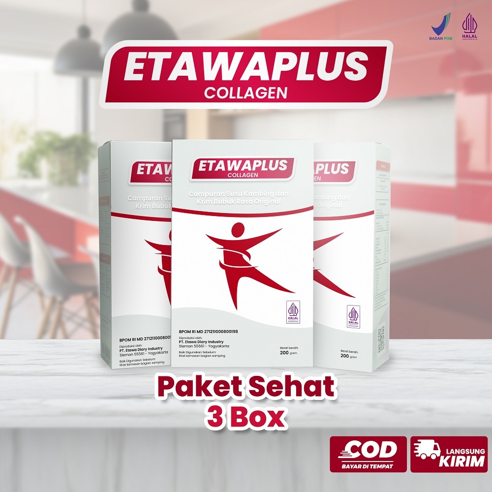 

Etawaplus Collagen - Paket Sehat 3 Box Susu Kambing Etawa Bantu Jaga Kesehatan Tulang