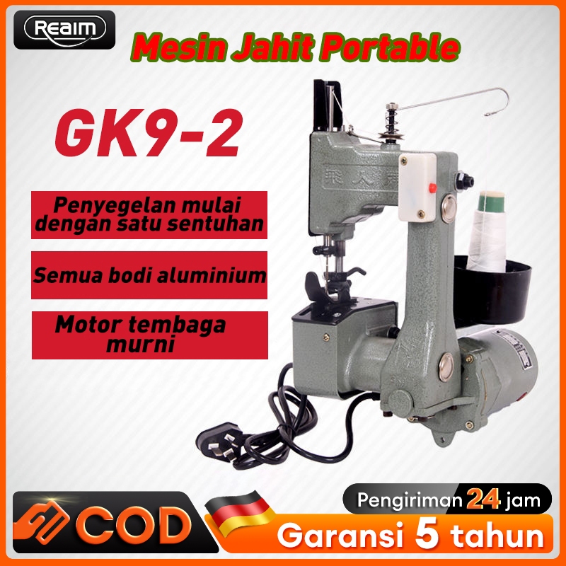Reaim Mesin Jahit Karung Portable GK9 Portable Bag Closer Orinal Mesin Jahit Karung