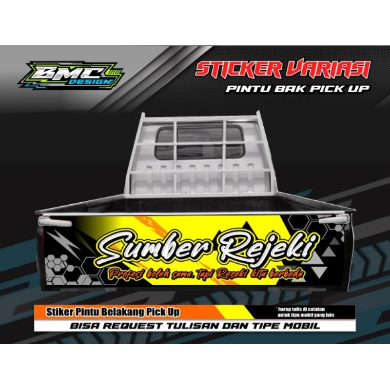 STIKER DECAL PINTU BELAKANG L300