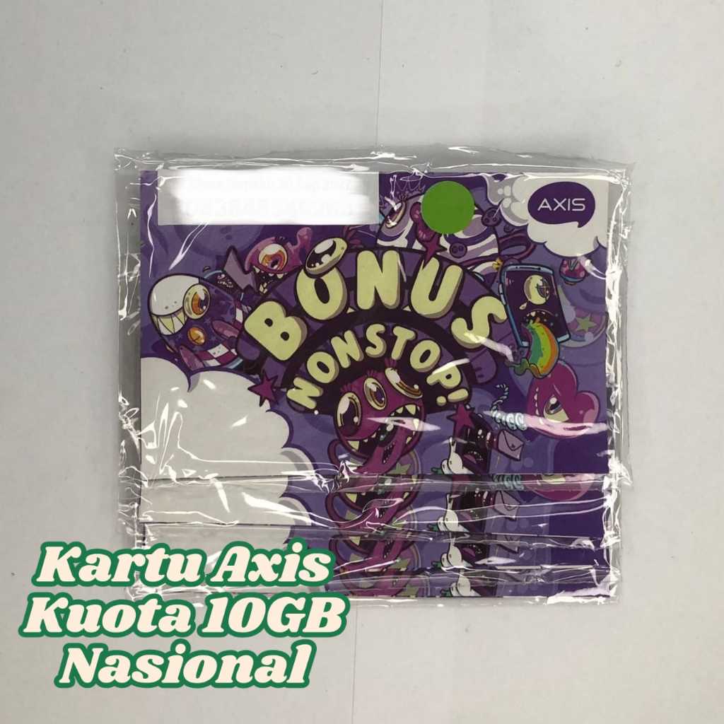 KARTU PERDANA AXIS KUOTA 10 GB | 12 GB | 18 GB | 30 GB Data Internet NASIONAL - Promo Murah