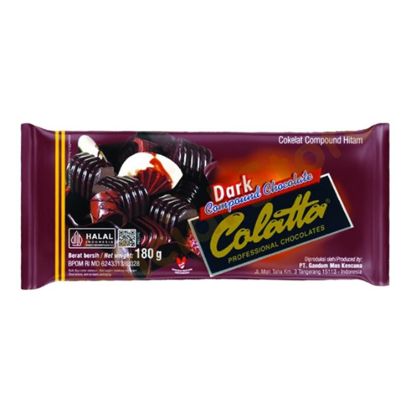 

Colatta cokelat compound hitam 180 g