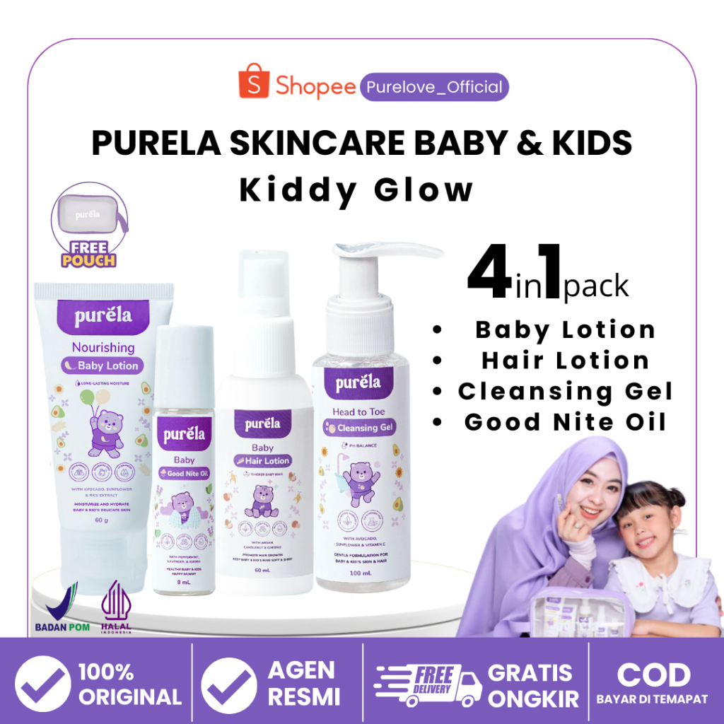 PURELA Skincare Baby Newborn Set Perawatan Kulit Bayi Official