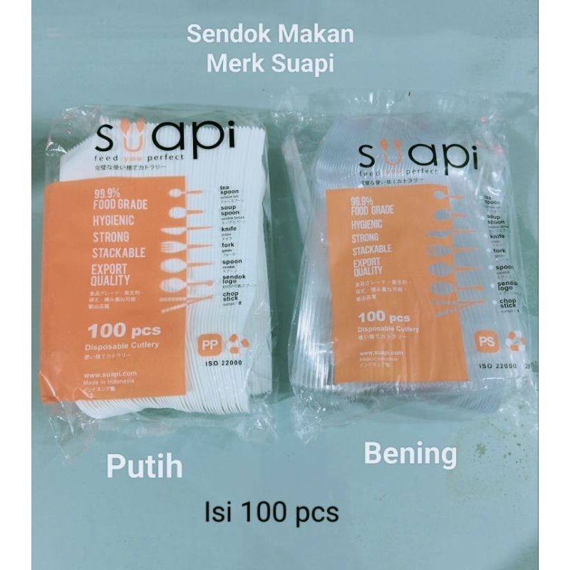 Sendok Makan SUAPI/Sendok Putih/Sendok Bening