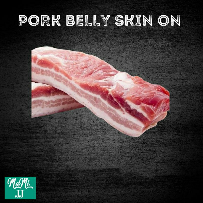 

Daging Babi Samcan dengan kulit/Pork Belly Skin On/Samcan Babi