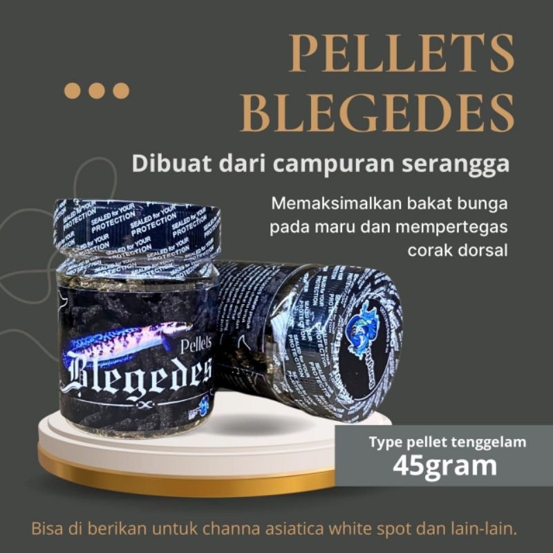 PELET BLEGEDES STICK 45gram UNTUK PROGRESS BUNGA PADA CHANNA MARU YS