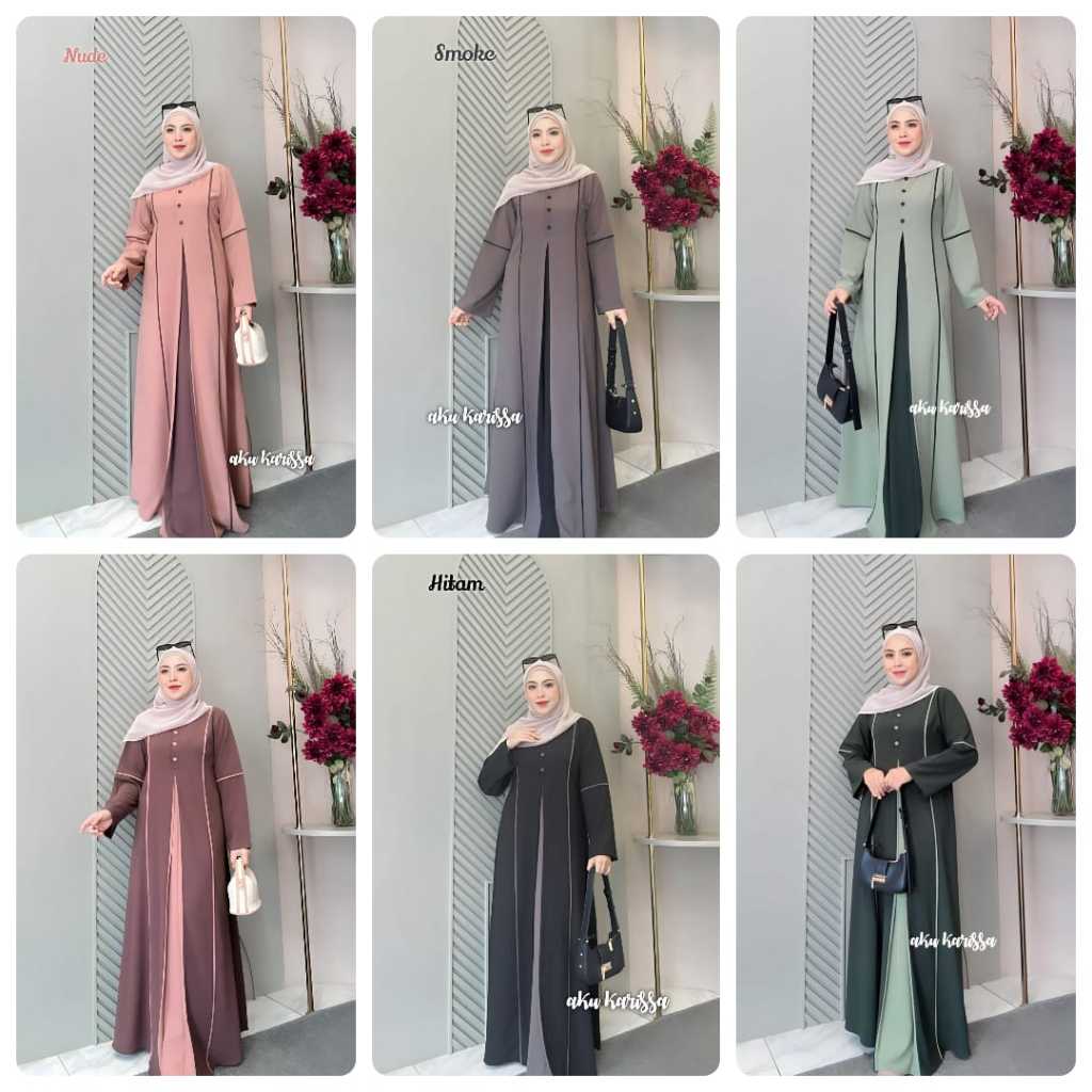 AKU KARISSA, HANIA DRESS AKU KARISSA, GAMIS SYARI, GAMIS MURAH