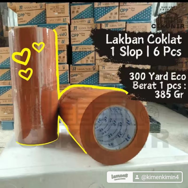 

LAKBAN COKLAT 45MMx300YARD 6 PCS TERMURAH