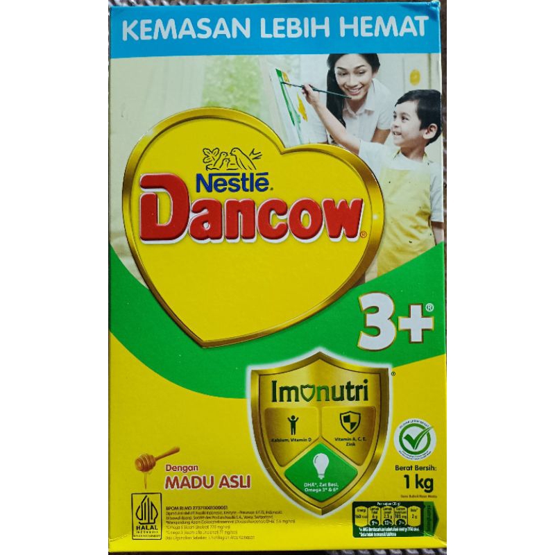 

dancow 3+ madu 1 kg