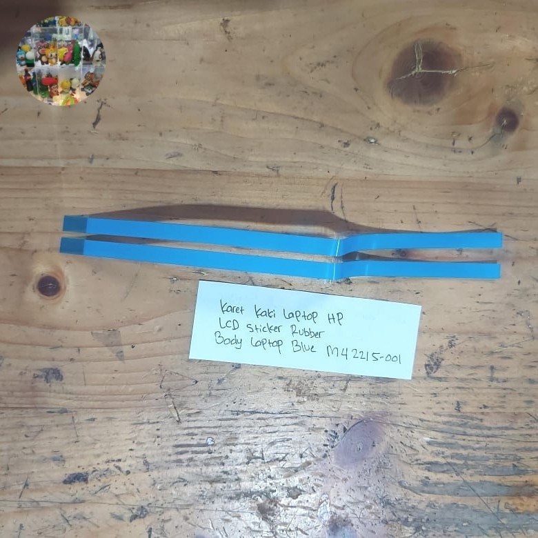 Karet Kaki Laptop HP LCD Sticker Rubber Body Laptop Blue M42215-001