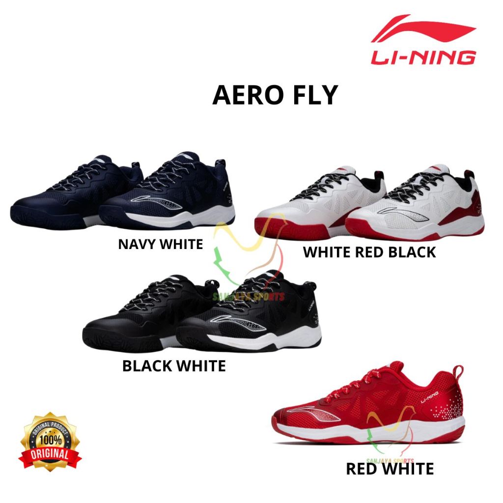 SEPATU LINING BADMINTON BULUTANGKIS LINING AERO FLY ORIGINAL