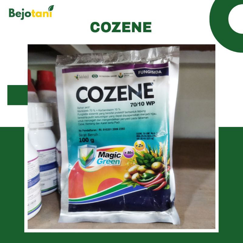 COZENE 70/10WP 100gr Fungisida Pestisida Pengendali Penyakit Jamur Tanaman Cabai Karet Kentang
