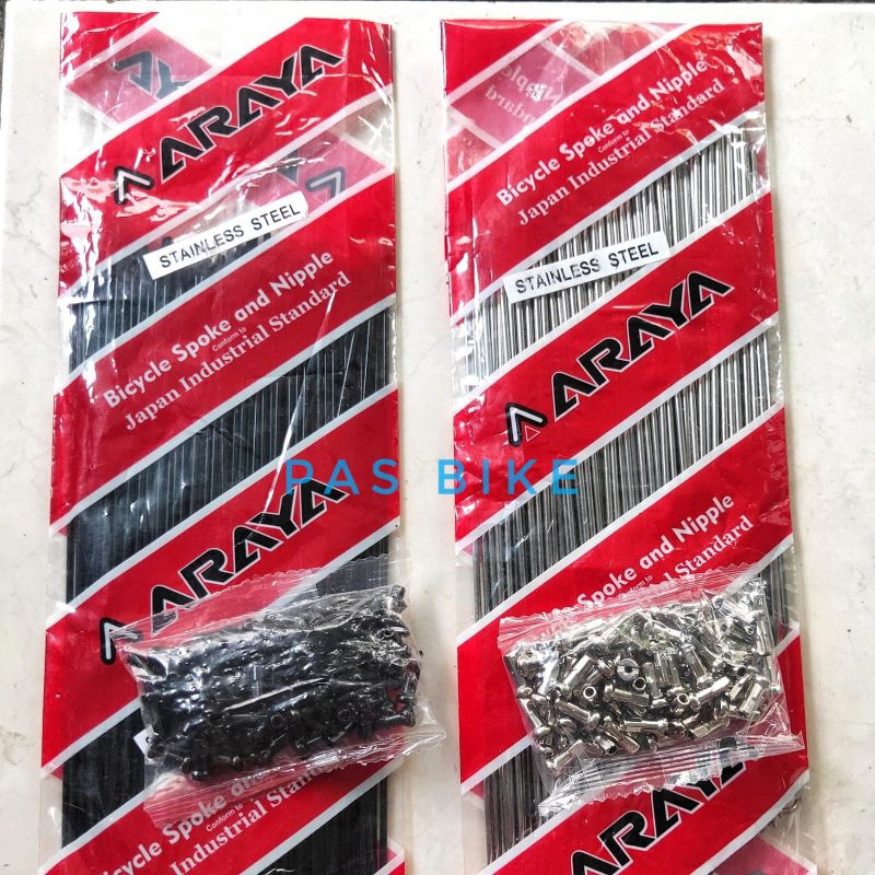 Jari BMX 20 Stainless Ruji Sepeda Roda 20 Spoke 187 mm Plus Nipel