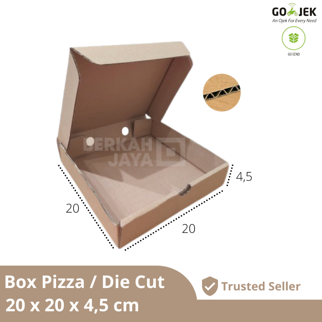 

[KHUSUS INSTANT] 20x20x4.5 cm Box Pizza / Kardus / Dus Packing / Gift Box / Box Jilbab / Box Snack / Box Photo Card/ Box 1 Set Masker / Box Skincare - 20 X 20 X 4,5 CM (Kardus Pizza 20 x 20 x 4.5 cm)