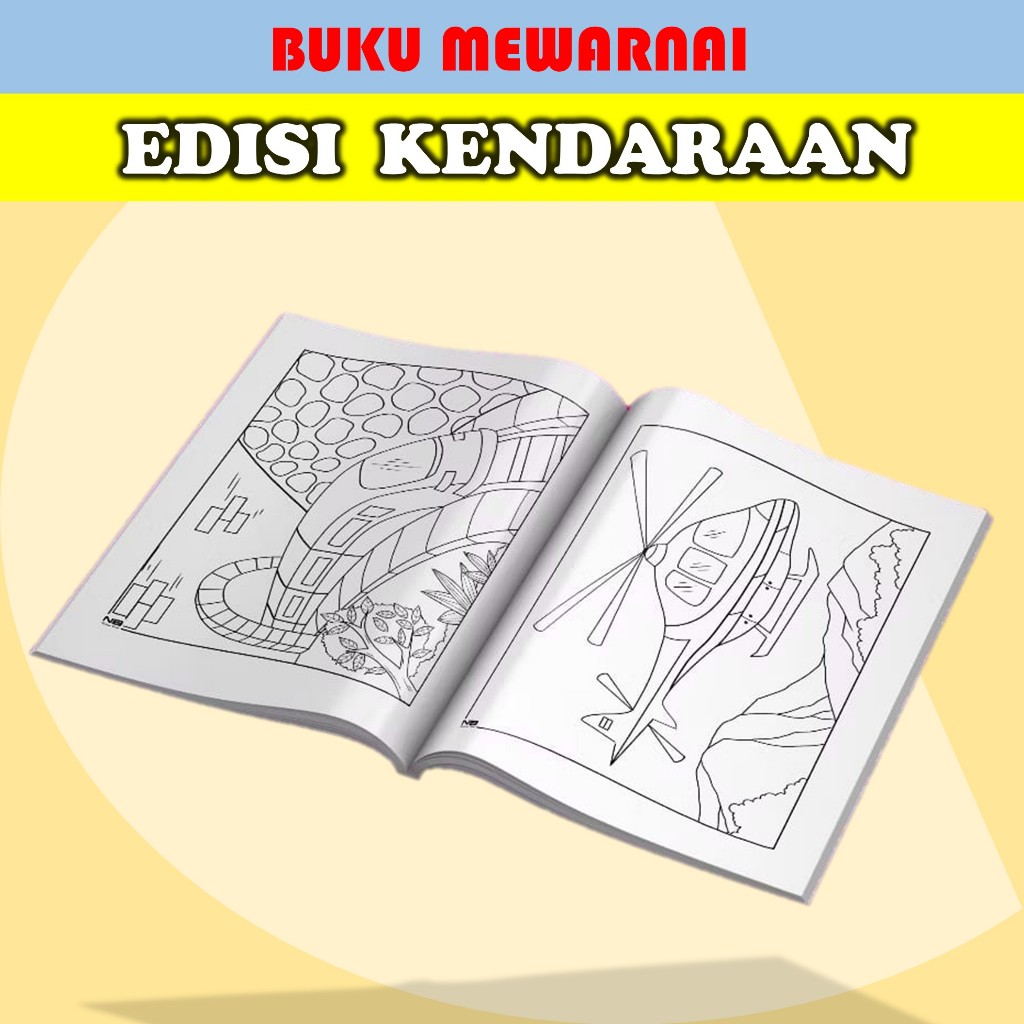 

Buku Gambar Mewarnai Seri Kendaraan - Buku Mewarnai Anak TK Seri Kendaraan - Coloring Book Seri Kendaraan - Buku Gambar Mewarnai Anak SD Aesthetic Tebal Anak 3 Tahun