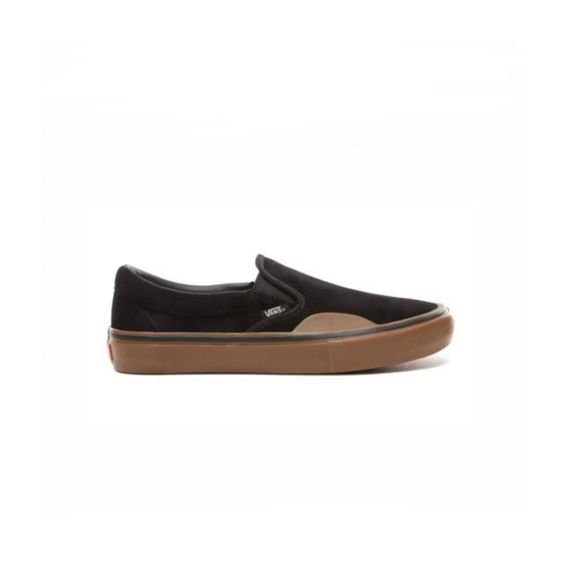 Vans Slip On Original Pro Black Suede Gum Sole