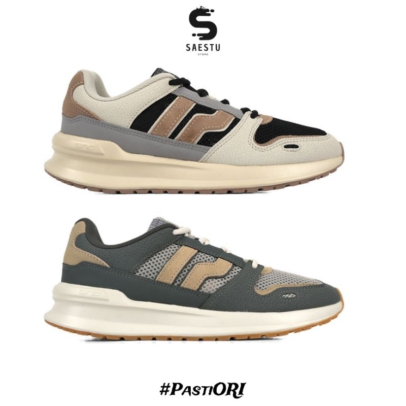Piero Jogger 24 PRM - Gunmetal dan Lt Grey || Sepatu Kasual Sneakers Original Sale