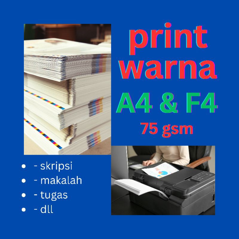 

Jasa Print Dokumen A4 Warna & Hitam Putih – Cetak PDF Murah, Cepat, Rapi Kertas HVS 75gsm