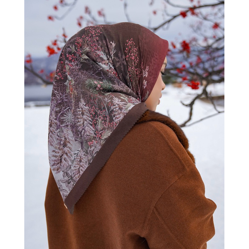 Buttonscarves scarf Holiday series 2.0 new - Cacao