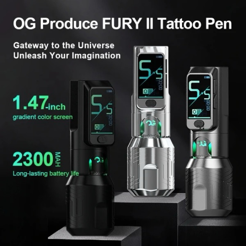 OG Produce Fury II Tattoo Pen Swiss Motor Wireless