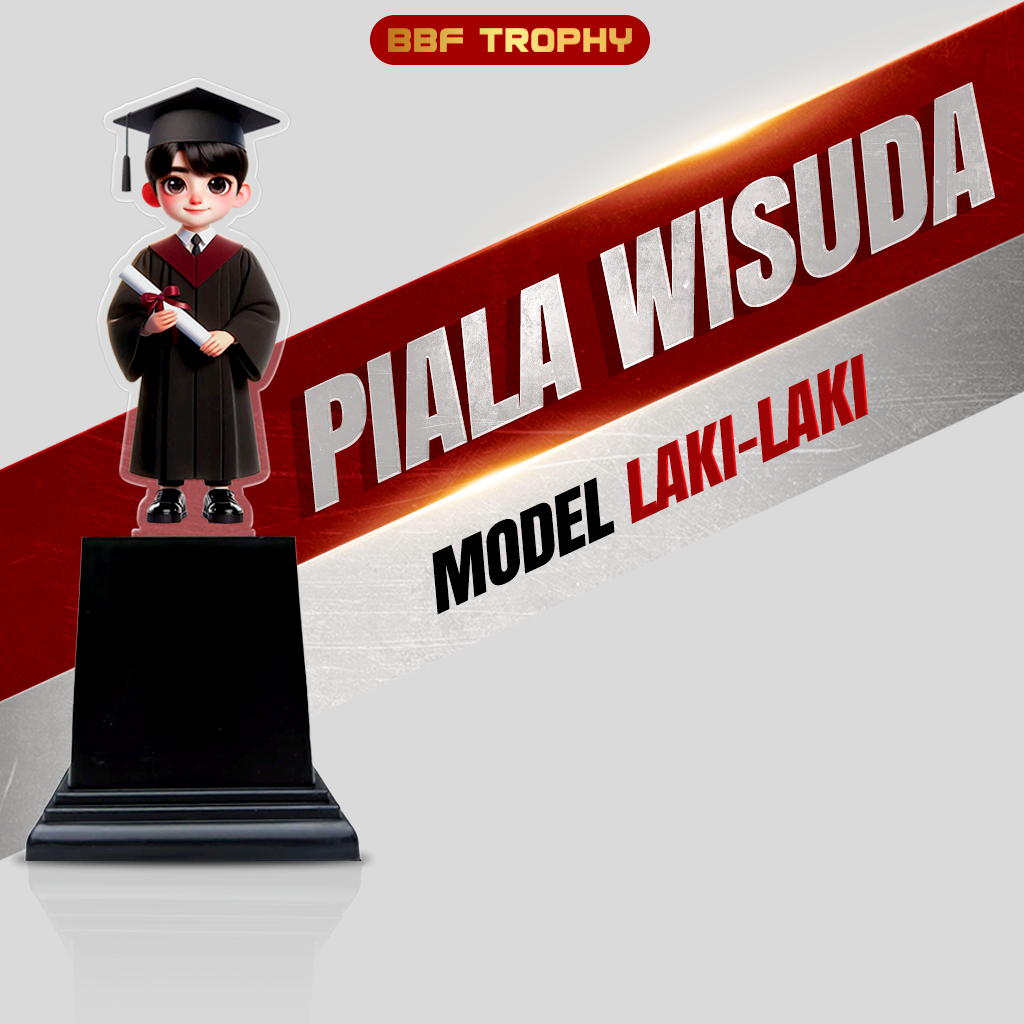 Piala Wisuda Anak Laki-Laki Akrilik