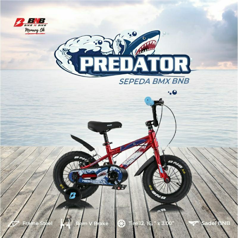 SEPEDA ANAK LAKI COWOK BNB BMX PREDATOR 12 16 INCH